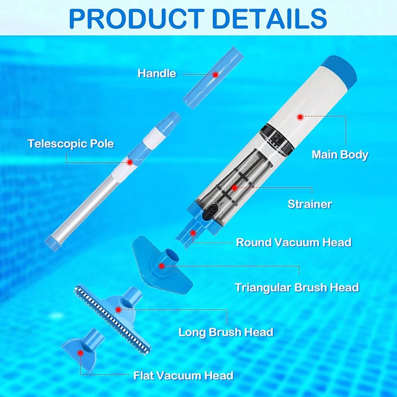 EcoClean Handheld Pool Vacuum