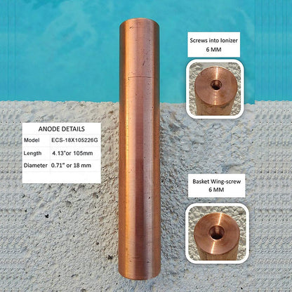 Replacement Copper Anode for SunClean Purifier